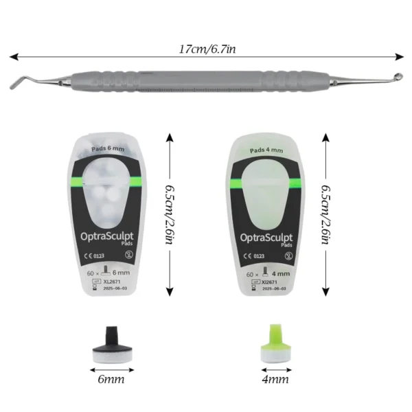 ⁦الأسنان Optrasculpt الوسادة تشكيلة الراتنج عدة الأمامي الخلفي مركب الراتنج رغوة وضع مركب الأسنان الراتنج مقبض⁩ - الصورة ⁦4⁩