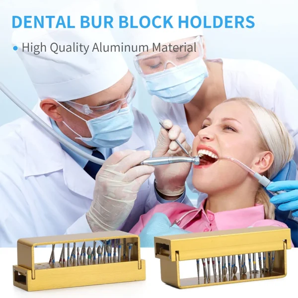 ⁦ELIJAG-Dental Burs كتلة تطهير الحفر ، FG Bur ، حامل تعقيم ، ألومنيوم قابل للتعقيم ، 30 فتحة ، مواد طب الأسنان⁩ - الصورة ⁦2⁩